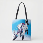 Mutterin über Adlerfedern zu Tüte Tasche (Vorderseite)