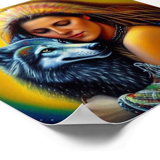 Mutterin und Wolf Poster (Ecke)