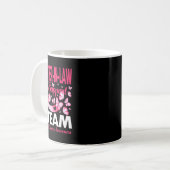 MutterInLaw Support Team Brustkrebs-Bewusstsein B Kaffeetasse (Vorderseite Links)