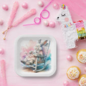 Mutterkaninchen mit Kindersonne Pappteller (Party)
