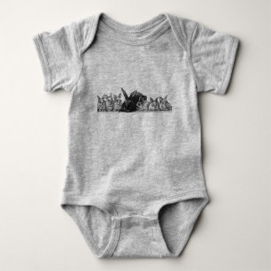 Mutterkaninchen und Säuglinge Baby Strampler