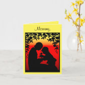 Mutterkarte und Kindertagskarte Karte (Gelbe Blume)