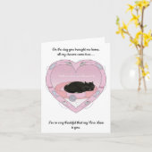 Mutterkarte von der Katze. Karte (Gelbe Blume)