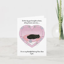 Mutterkarte von der Katze.