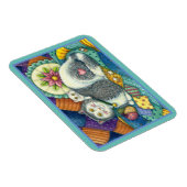 MUTTERKATZE & KÄTZCHEN, PATCHWORK-QUILTS, STEckKIS Magnet (Rechte Seite)