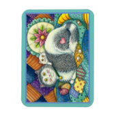 MUTTERKATZE & KÄTZCHEN, PATCHWORK-QUILTS, STEckKIS Magnet (Vertikal)