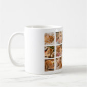 Mutterkatze Mama Foto-Collage weiß schwarz Kaffeetasse (Links)