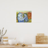 Mutterkatze nimmt Kitzchen auf, Louis Wain Poster (Küche)