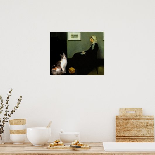 Mutterkatze Poster (Küche)