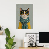Mutterkatze schaut poster (Heimbüro)