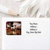 Mutterkatze und Kätzchen am Tisch (Insitu)