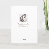 Mutterkatze und Kitten Karte (Rückseite)