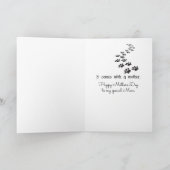 Mutterkatze und Matching Kitten Karte (Innenseite)