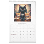 Mutterkatzen mit Kätzchen Wandkalender 2027 (Feb 2027)