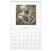 Mutterkatzen mit Kätzchen Wandkalender 2027 (Mär 2027)