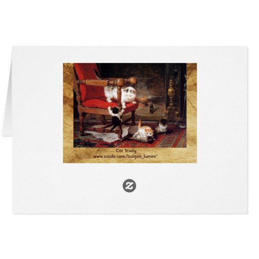 MUTTERKATZSPIELEN MIT KITTENEN Müttern Tag (Rückseite Horizontal)