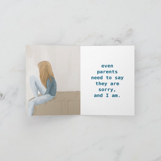 MUTTERKINDER - SORRY CARD KARTE (Innenseite)