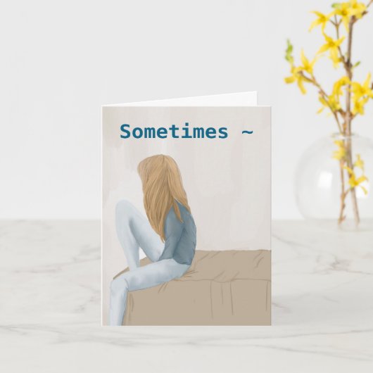 MUTTERKINDER - SORRY CARD KARTE (Gelbe Blume)