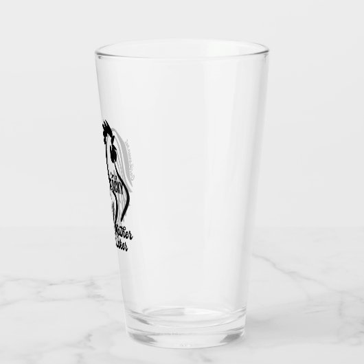 Mutterkleber-Pint-Glas Glas (Links)