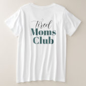 Mütterklub Calligraphy monogram Sweatshirt Große Größe T-Shirt (Design Rückseite)