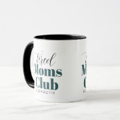 Mütterklub Kalligraphie-Monogramm-Tasse Tasse (Vorderseite Links)