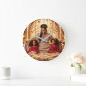 Mutterkresse F Große Wanduhr (Zuhause)