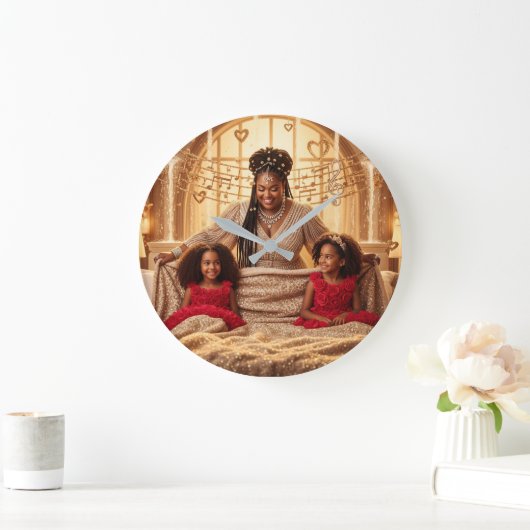 Mutterkresse F Große Wanduhr (Zuhause)