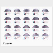 Mutterkuchen-Topper/Sticker Runder Aufkleber (Blatt)