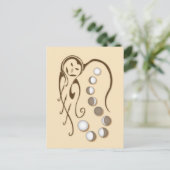 Mutterkugel: Sister Moon Postcard Postkarte (Stehend Vorderseite)