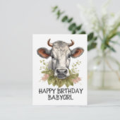 Mutterkuh Feiertagskarte (Stehend Vorderseite)