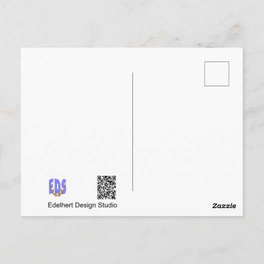 Mutterkuh mit junger DIY-Postkarte Postkarte (Rückseite)