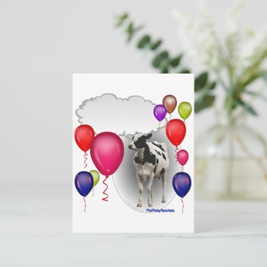 Mutterkuh Postkarte (Stehend Vorderseite)