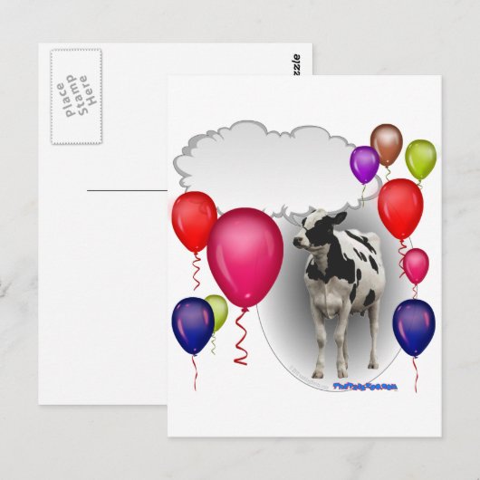 Mutterkuh Postkarte (Vorne/Hinten)