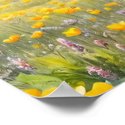 Mutterkuh und Kalb-Buttercups Poster (Ecke)