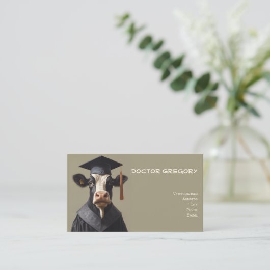 Mutterkuh Visitenkarte (Stehend Vorderseite)