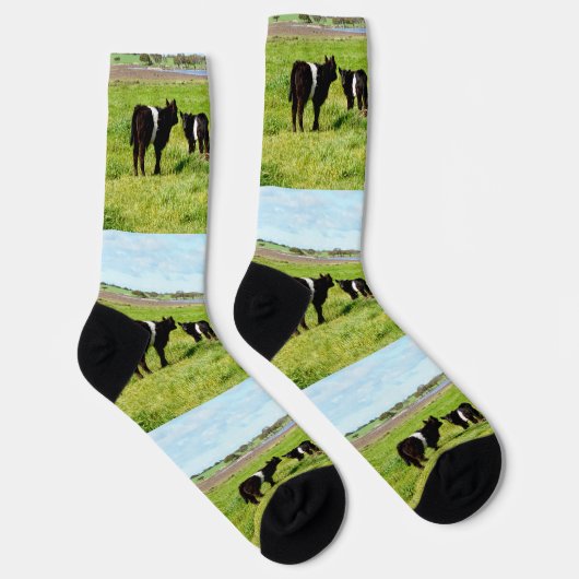 Mutterkühe, Crew und Mutterkuh Socken (Rechts)