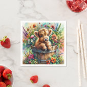 Mutterkühe in Blume Serviette (Beispiel)