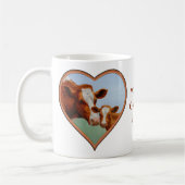 Mutterkühe und Niedliches Kalb Kaffeetasse (Links)