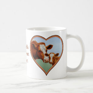 Mutterkühe und Niedliches Kalb Kaffeetasse
