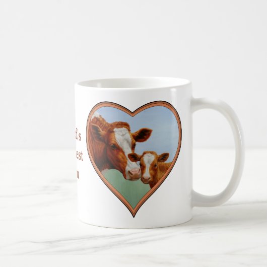 Mutterkühe und Niedliches Kalb Kaffeetasse (Rechts)