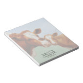 Mutterkühe und Niedliches Kalb Notizblock (angewinkelt)