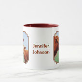 Mutterkühe und Niedliches Kalb Tasse (Zentrum)