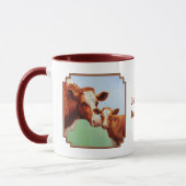 Mutterkühe und Niedliches Kalb Tasse (Links)