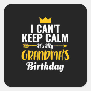 Mutterkunde Es ist mein Geburtstag Quadratischer Aufkleber
