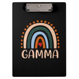 Mutterkunde   Gamma Rainbow Grandma Niedliche Gebu Klemmbrett