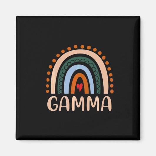 Mutterkunde | Gamma Rainbow Grandma Niedliche Gebu Magnet (Vorne)