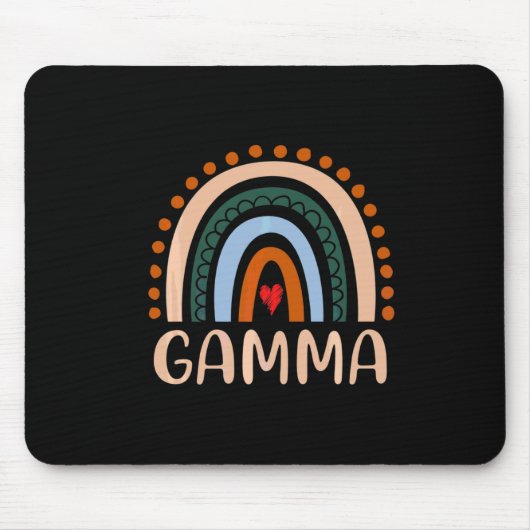 Mutterkunde | Gamma Rainbow Grandma Niedliche Gebu Mousepad (Vorne)