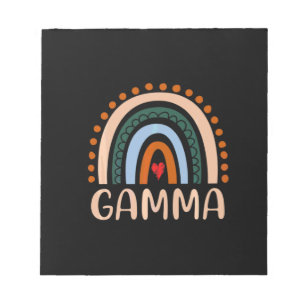 Mutterkunde   Gamma Rainbow Grandma Niedliche Gebu Notizblock