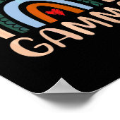 Mutterkunde | Gamma Rainbow Grandma Niedliche Gebu Poster (Ecke)