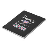 Mutterkunde | Glück ist ein Geburtstag von Gamma Notizblock (Rotiert)